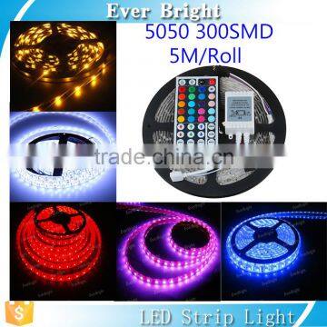 Led lighting for decoration flexible led rgb strip controller 5m/roll 300smd 12V led strip light 5050