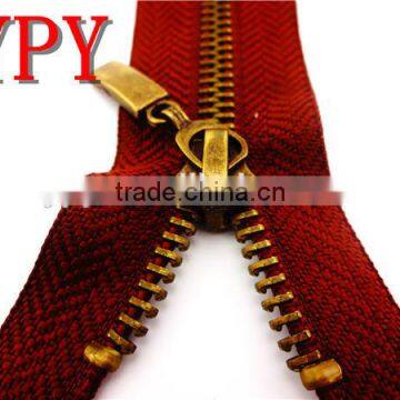 5# Antique Brass Metal Zipper With Close End Wholesale photo-2