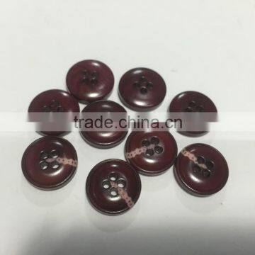 4 Holes Fancy Natural Corozo Nut Buttons