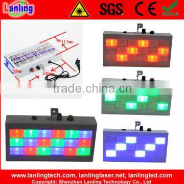 18pcs*1W RGB LED Strobe Light Plastic housing