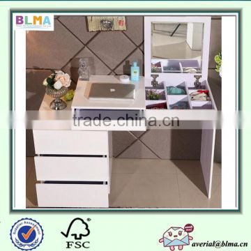 Dressing table mirror with drawer for home furniture