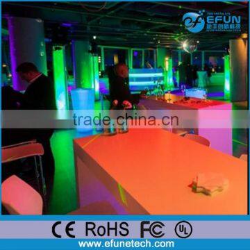 waterproof battery operated illuminated rgb color changing lighted furniture