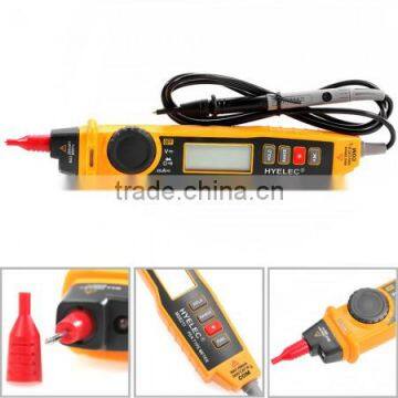 HYELEC MS8211 Pen-type Digital Multimeter with NCV Detector Non-contact DC/AC Voltage Current Auto and Manual Ranging Data Hold