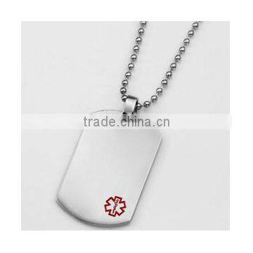 cheap wholesale dog tags with customized logo and ball chain