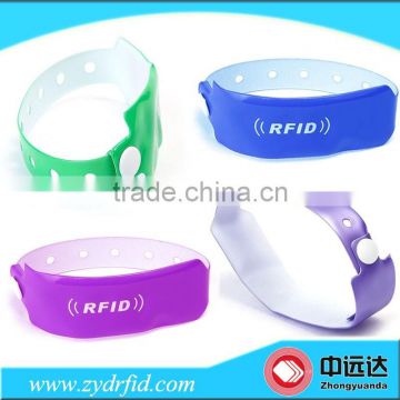 Hot selling PET disposable rfid wristband bracelet