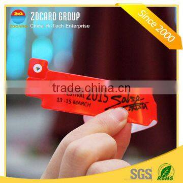 Soft pvc disposable rfid wristbands for events