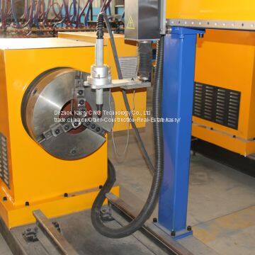 Hot sale 5 axis elbow cut cnc plasma Oxyfuel pipe tube cutting and beveling machine used for 600mm round pipe