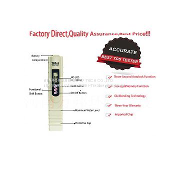 Digital handheld portable white tds meter