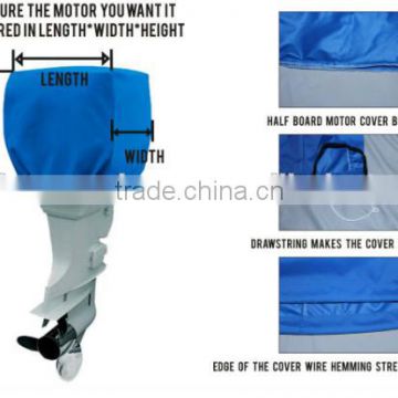 300D Polyester waterproof half Outboard Motor Cover Engine Cover