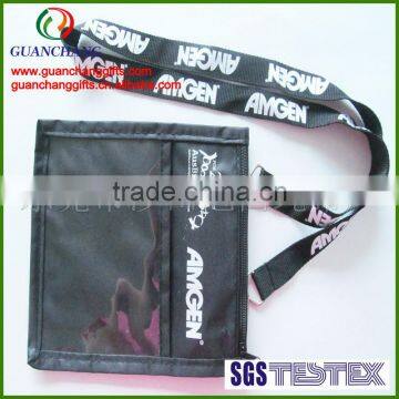 non woven pouch with name tag neck lanyard