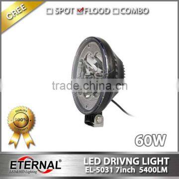 7" 60W Thin Flood Dring Light for Heavy Duty Construction Mining Truck Forestry Heavy Machinery High Power Led Work Light photo-3