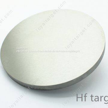 99.99% 4N Hf Target Hafnium Sputtering Targets 99.99