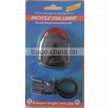 Solar Energy Led Bicycle Light Front Tail Light Bicycle Light Led Rear Light Warning Bicycle Light