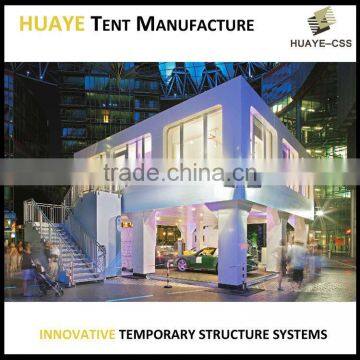 Popular modern design large event tents multi-level two storey party tent double decker tent