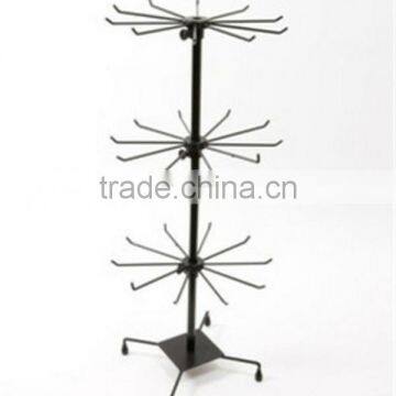 Rotating Top-table Finger Ring Display Stand With Hooks photo-2