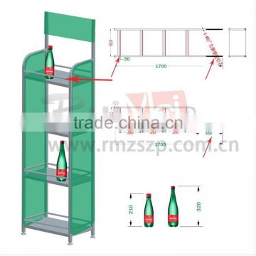 4-tire solid metal beer beer bottle display shelf