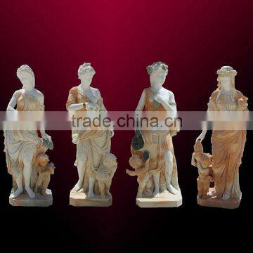 Hand Carved Marble Four Seasons God Statue