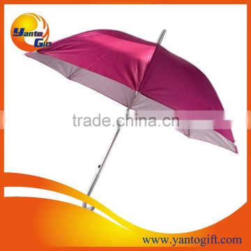 Custom Pink Color Three Folds Umbrella for Promotion