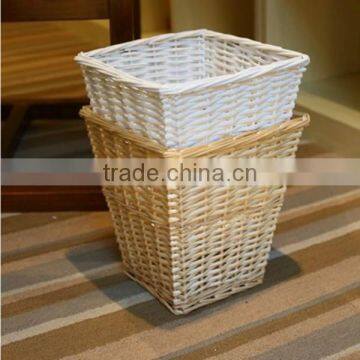 cheap wicker trash can