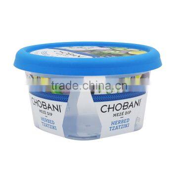 Small Freezer Jam Containers With Lids Wholesale, IML Decorated Plastic Jam Jars With Biodegradable Packaging photo-4
