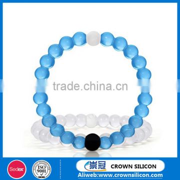 Silicone bead bracelet/silicone bracelet/silicone ball bracelet