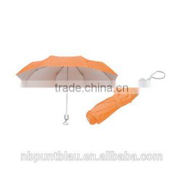 Folding umbrella with silver inside part