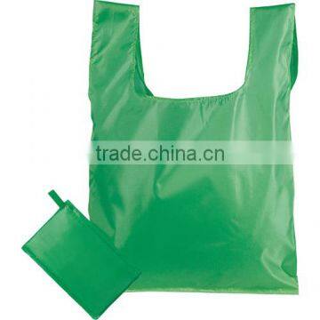 Portable folding polyester 210D shopping bag