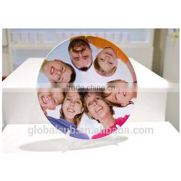 Wholesale 8 Inch Sublimation Glass Printing Plate Dishes