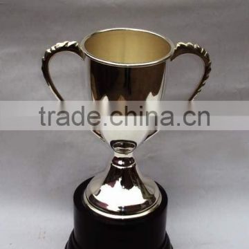 Silver plated sports trophy award cups