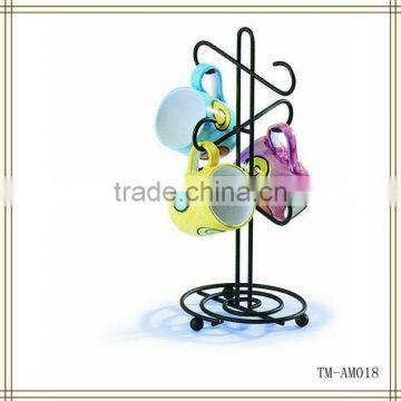 Black Scroll Mug Rack