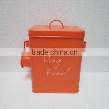 Colorful Airtight Storage Tin Metal Lanudry Canister With Spoon Lid Handle photo-5