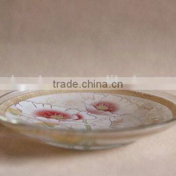 Patterned Glass Plate/Glass Dinner Plates/wholesale Clear Glass Plates photo-4