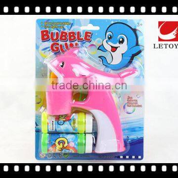 popular outdoor summer toys plastic musical bubble gun with light