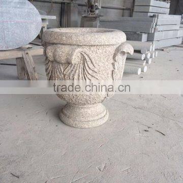 Stone Carving Flower Pots Garden Decorative Flower Pot Stone Flower Pot photo-2