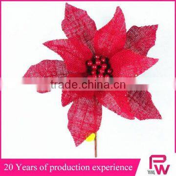 2015 Hot Sale Decorative Nature Linen Giant Artificial Christmas Flowers With Letters photo-6