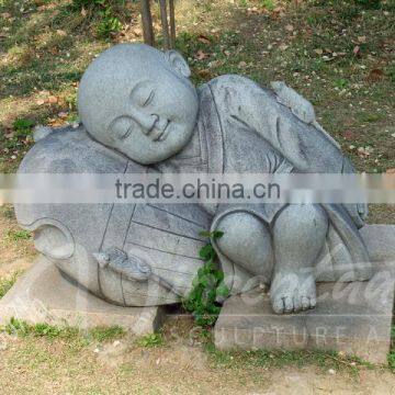 Garden Decoration Hand Carved Natural Marble Life Size Baby Buddha Statue for Sale photo-2