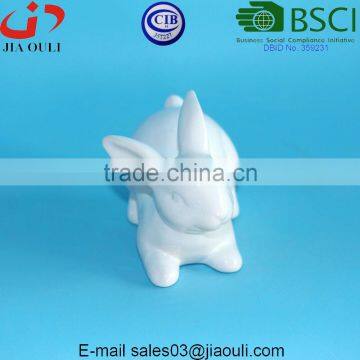 Lovely EASTER Decorations Mini White Ceramic Bunny photo-2