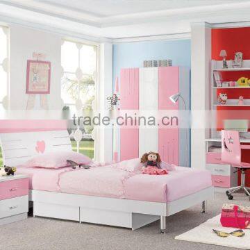 RD602 French Wooden Furniture of Single Bed for Girls Sale in Stock photo-5