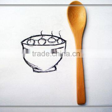 Mini Bamboo Wooden Coffee Spoon Kitchen Spice Salt Scoop photo-2