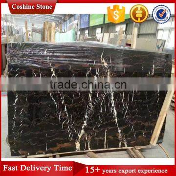 Polished Black Gold Flower Black Gold Marble photo-2
