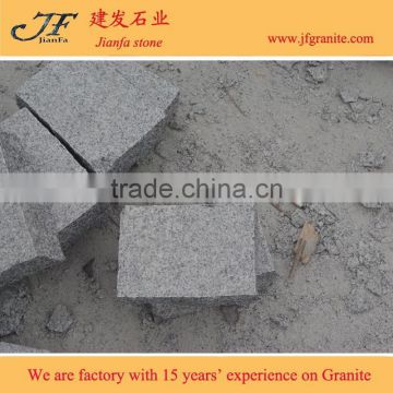 Flamed Surface Natural Side G603 Grey Granite Cube Stone photo-2