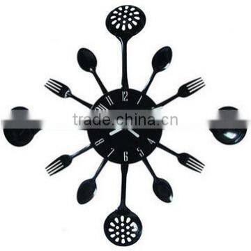 Hot Selling Household Creative Cutlery Metal Wall Clock