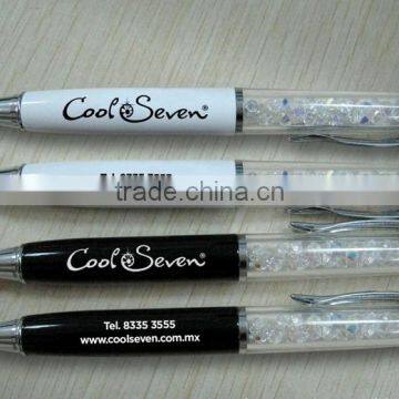 very cheapest !!! new fashional metal white jumbo crystal diamond new ball pen/promotional ball pen/shining ball pen