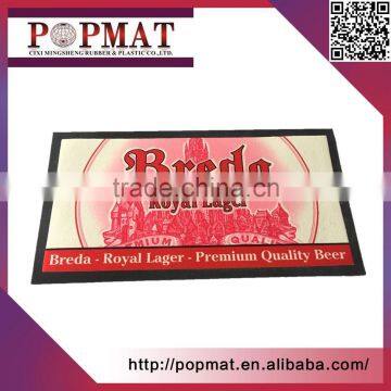 Full Color Non Woven Custom Logo Rubber Bar Mat photo-3