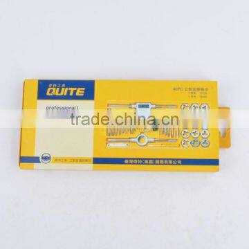 China Hot Sale 40pcs Tap and Die Set Metric Screw Thread Taper photo-2