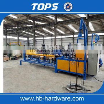 Double wire chain link fence weaving machine with video