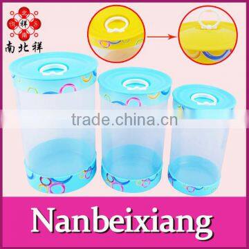 3Pcs Plastic Airtight Canister set