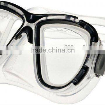 Manufacturer face diving mask wholesale two window no leak adjustable diving mask