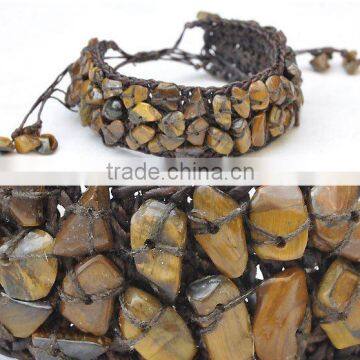 Avatar inspired bracelets jewellery - tiger eye, cat eye stone