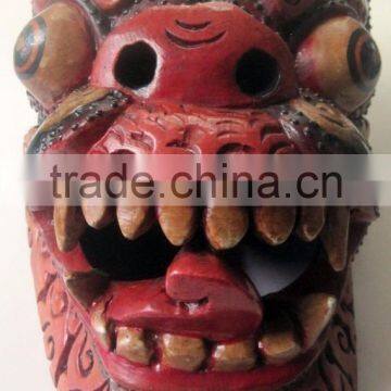 Dragon Mask Wall Hanging Decor Handmade in Nepal photo-2